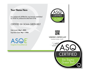 ASQ CSSGB Certificate